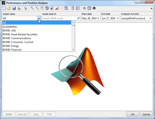 Matlab GUI with integrated auto-completion & date selection widgets