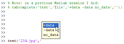 Using TabComplete for user-defined functions