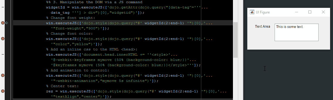 User customizations of Matlab uifigures (click to zoom-in)