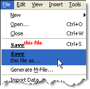 A multi-line HTML-rendered menu item