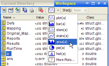 uisplittool in action in the Matlab Desktop