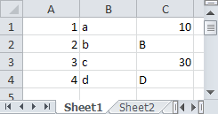 Simple XLS data